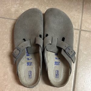 Birkenstock Boston Suede Clogs
